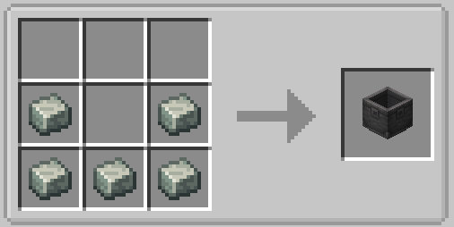 Recette JEI du bassin de Create