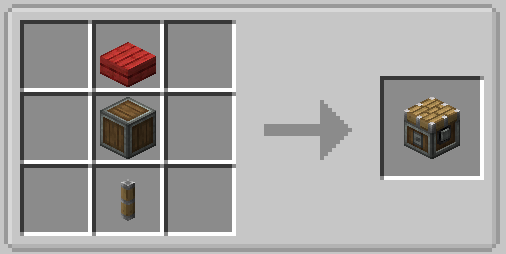 Recette JEI du piston mécanique de Create