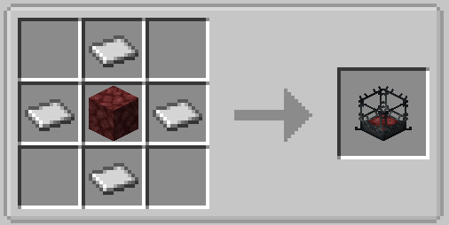 Recette JEI du brûleur de blaze de Create
